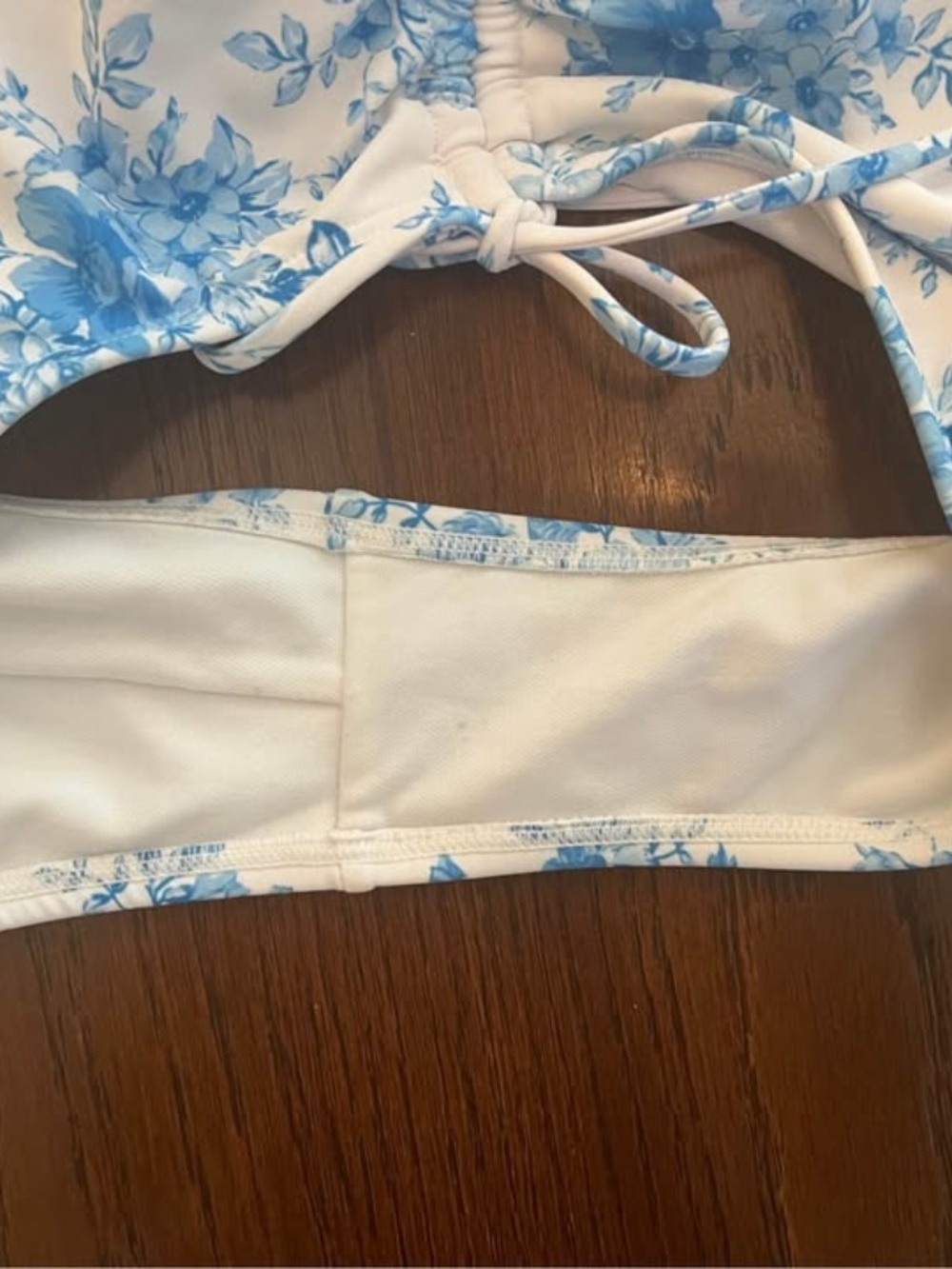 Wild Fable White and Blue Floral One Piece Swimsuit - Picture 8 of 8